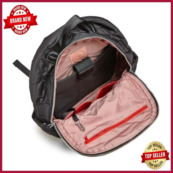 Quilted Nylon Travel Backpack with Laptop Pocket, 25L Daypack main image 5